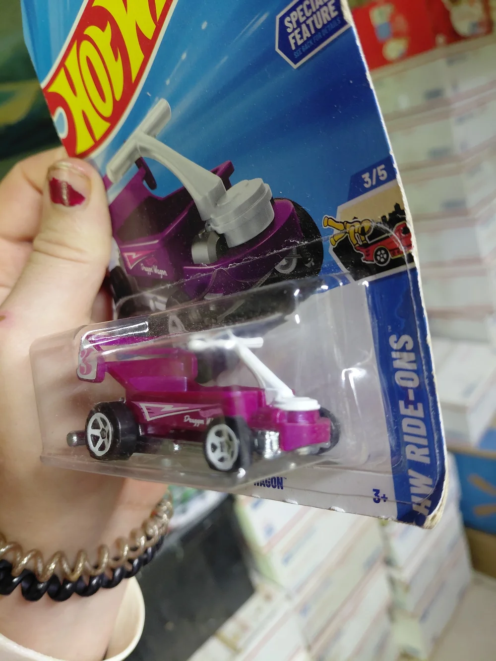 purple edition of the Draggin' Wagon from the 2025 Hot Wheels HW Ride-Ons series